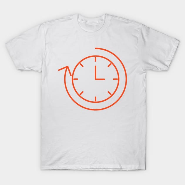 Clock Turn T-Shirt by Jonathan Wightman